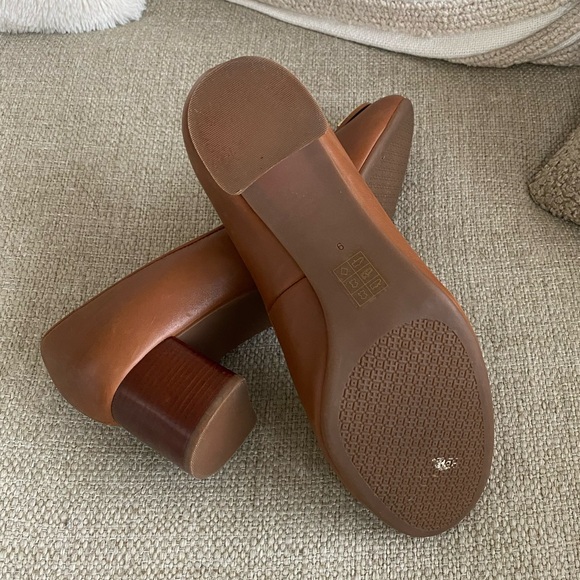 Tory Burch Womens Janey 50 mm Pump Calf Leather Royal Tan. - Picture 4 of 4